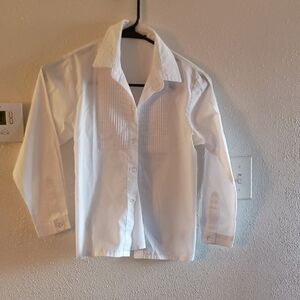 Classic White Button Down Kids Shirt